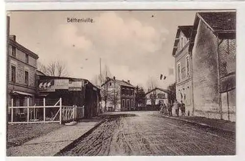 55356 Feldpost Ak Bétheniville Frankreich France Straßenansicht um 1915