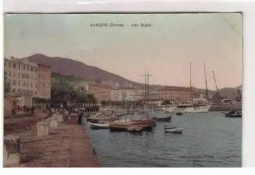 47794 Ak Ajaccio (Corse) Les Quais 1911