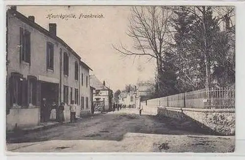 54561 Feldpost Ak Heutrégiville FRankreich France Strassenansicht 1915