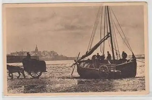 54444 Ak Roscoff (Finistère) Les Goémonniers 1940