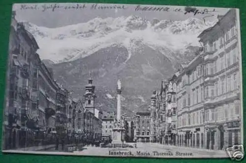 rare Ak Innsbruck Maria Thersia Strasse 1906