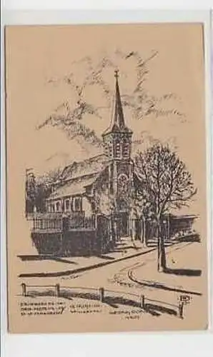 37925 Ak Willerval in Frankreich Kirche 1916