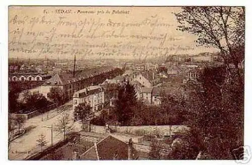 schöne Ak Frankreich Sedan Panorama 1914