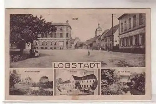 15896 Mehrbild Ak Lobstädt Gasthof Witznitzer Str. An der Mühle usw. 1919