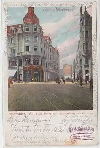 14686 Ak Chemnitz Hotel Stadt Gotha und Automatenrestaurant 1910