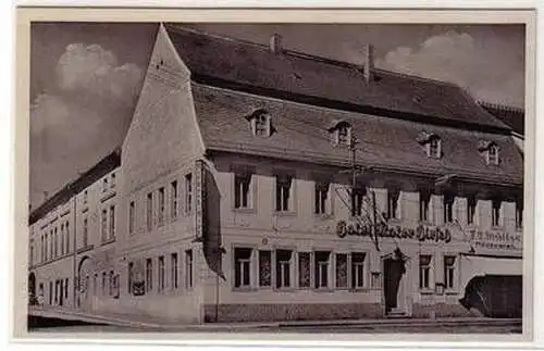 56776 Ak Frohburg in Sa. Hotel "Roter Hirsch" um 1940