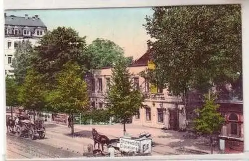 08411 Ak Dresden Straßenansicht mit Gasthof Sächs. Prinz um 1910