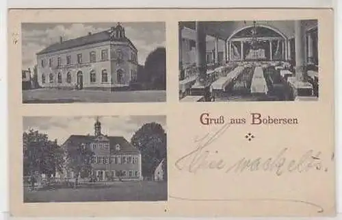 43220 Mehbrild Ak Gruß aus Bobersen Gasthof 1919