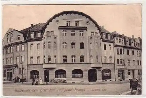 56925 Ak Gruß aus dem Hotel zum Kronprinz Bautzen 1916