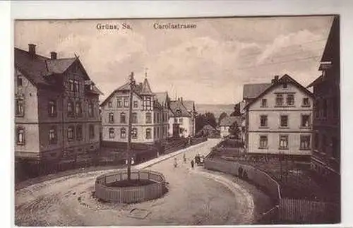 57352 Ak Grüna in Sachsen Carolastrasse 1914