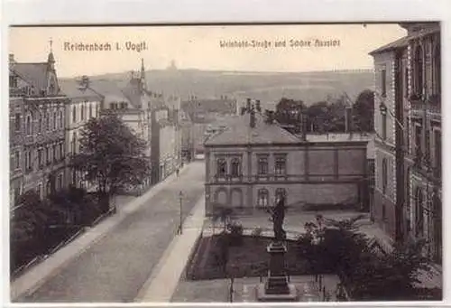 31507 Ak Reichenbach im Vogtland Weinhold Strasse um 1910