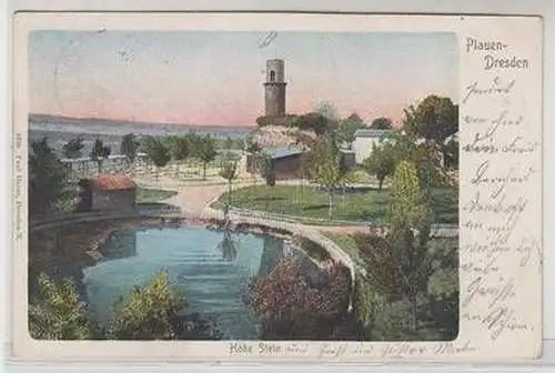12598 Ak Plaue Dresden Hohe Stein 1906