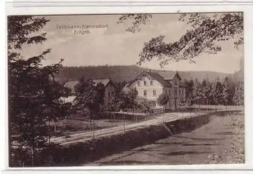 53248 Ak Teichhaus Hermsdorf Erzgebirge um 1910