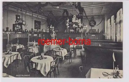 88480 Ak Leipzig Hansa Hotel und Restaurant Tauchaerstraße 8, 1925