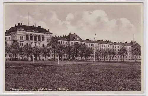 87316 Ak Polizeigebäude Leipzig Möckern Ostflügel 1930