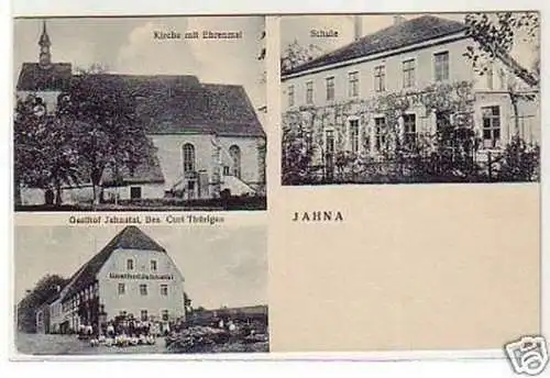 32841 Mehrbild Ak Jahna Schule Gasthof usw. um 1920