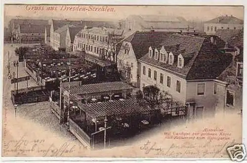 32607 Ak Gruß aus Dresden Strehlen Gasthaus 1902