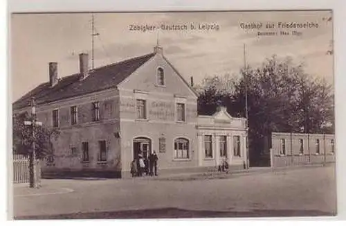 32/43 Ak Zöbigker Gautzsch bei Leipzig Gasthof um 1920