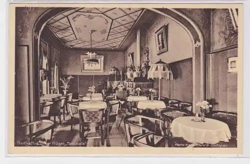 91228 Ak Zschopau im Erzgebirge Stadtkaffee mit Tanzdiele um 1920