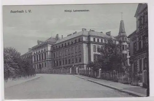 81480 Ak Auerbach im Vogtland königliches Lehrerseminar um 1913