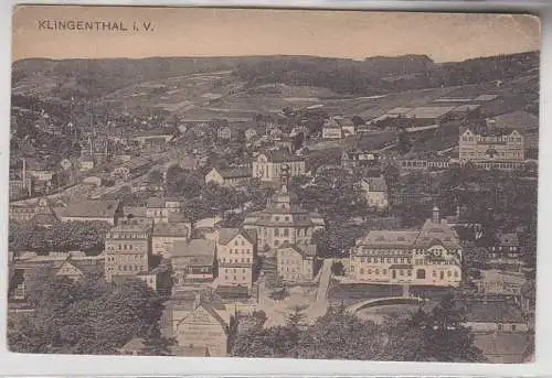 25452 Ak Klingenthal im Vogtland Totalansicht 1919