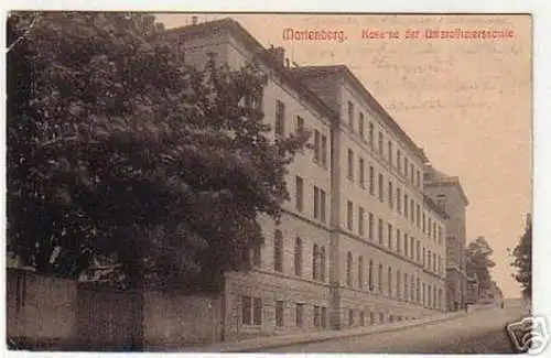 15039 Ak Marienberg Kaserne d.Unteroffiziersschule 1912