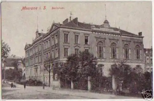 15294 Ak Meerane in Sachsen Realschule um 1930