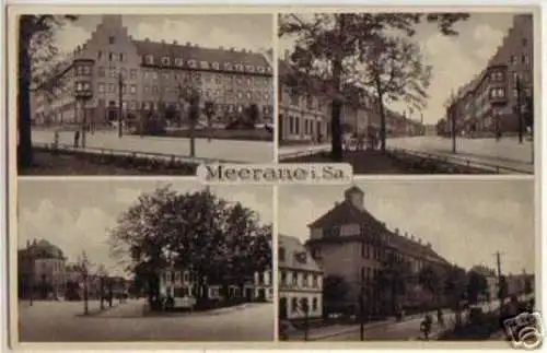 13851 Mehrbild Ak Meerane in Sachsen um 1940