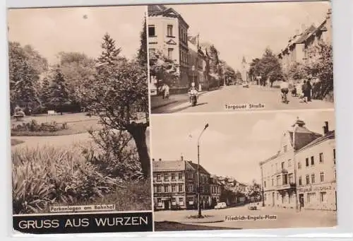 97914 Mehrbild Ak Gruß aus Wurzen Torgauer Strasse usw. 1968