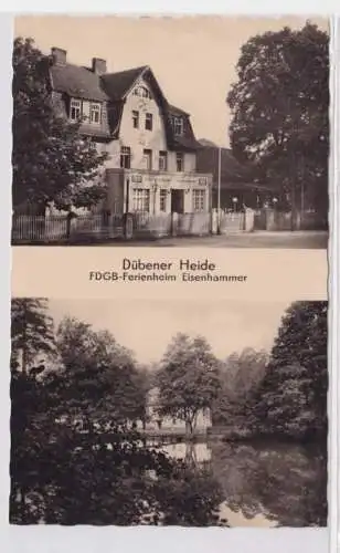 98467 Mehrbild Ak Dübener Heide - FDGB-Ferienheim Eisenhammer um 1950