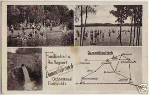 05537 Ak Ochsensaal Frauwalde Dammühlenteich 1941