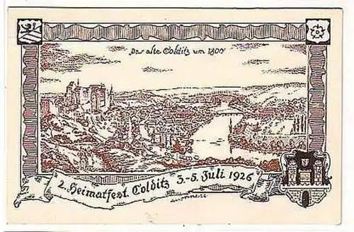 06468 Ak 2. Heimatfest Colditz 3.-5. Juli 1926