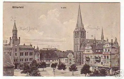 03190 Ak Bitterfeld Marktplatz 1922