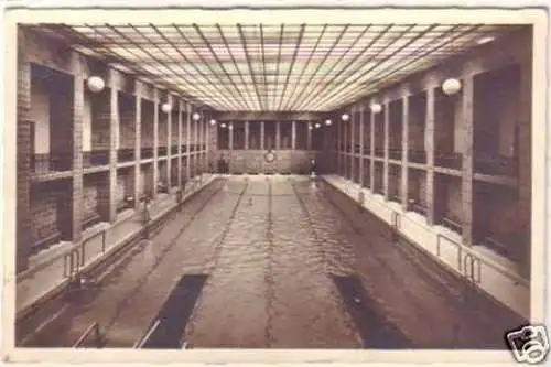 18350 Ak Chemnitz Stadtbad große Schwimmhalle 1939