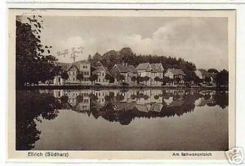 05656 Ak Ellrich Südharz Am Schwanenteich 1931