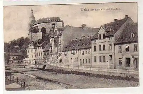 36242 Ak Weida mit Blick a. Schloß Osterburg 1908