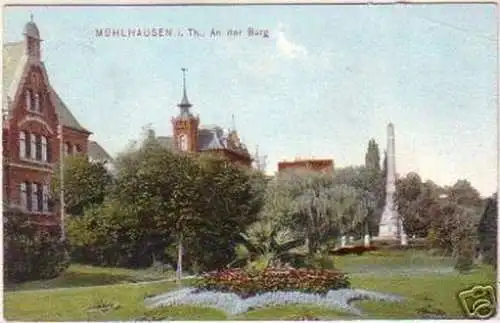 18239 Ak Mühlhausen i. Thüringen - An der Burg 1910