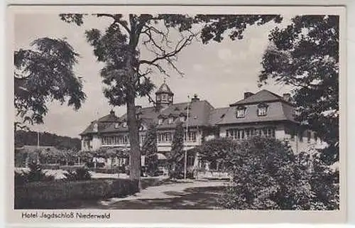 43809 Ak Hotel Jagdschloß Niederwald um 1910