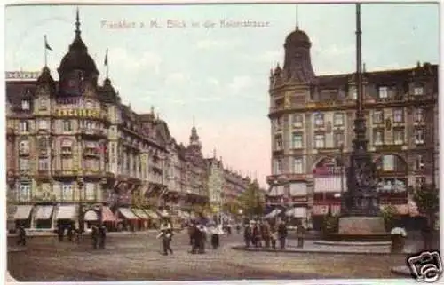 20901 Ak Frankfurt a.M. Blick in die Kaiserstraße 1911