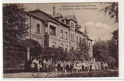 32417 Ak Schöneck Ferienheim der Stadt Plauen 1914