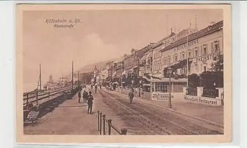 19723 Feldpost Ak Rüdesheim am Rhein Rheinstraße 1914