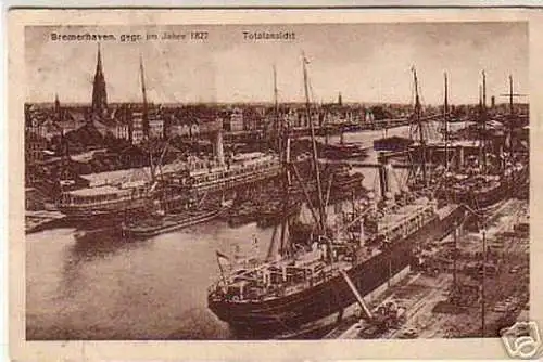 06036 Ak 100 Jahre Bremerhaven Totalansicht 1927