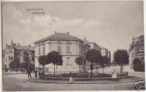 12214 Ak Bayreuth Wilhelm Platz um 1910