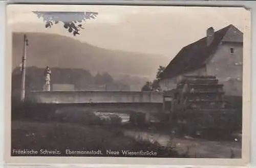 23193 Ak Ebermannstadt neue Wiesentbrücke 1938