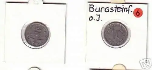 10 Pfennig Münze Notgeld Stadt Burgsteinfeld um 1920