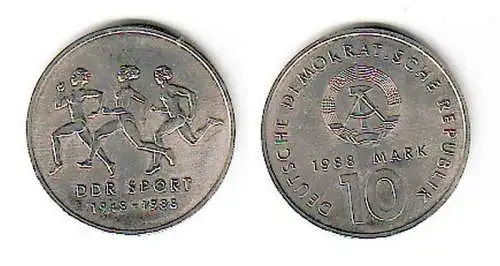 DDR Gedenkmünze 10 Mark Berlin DDR Sport 1948-1988 (109866)