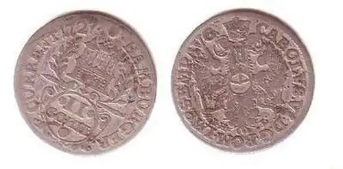 2 Schilling Silber Münze Freie Stadt Hamburg 1727 IHL