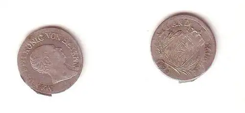 1 Kreuzer Silber Münze Bayern 1822