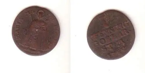 1 Pfennig Kupfer Münze Goslar 1752