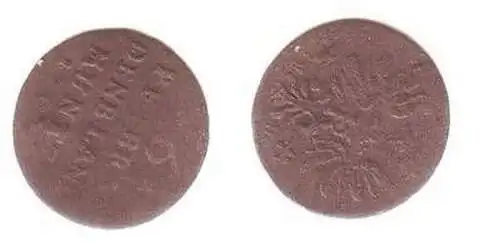 6 Pfennig Billon Brandenburger Landmünze Preussen 1703